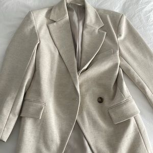 &other stories linen blazer
